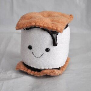 S'more Plushie Campfire Marshmallow 3" Collectible Food Plush Stuffed Toy Mini